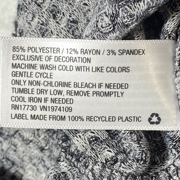 Knox Rose Sweater Women’s M Gray Long Sleeve V Neck Pullover Lightweight Knit - Picture 8 of 11